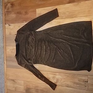 Gold and black dresd